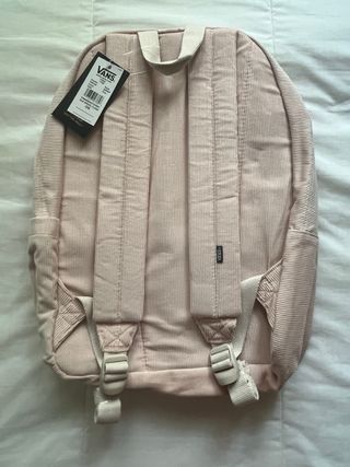 Mochila vans off the realm rosa pastel de pana