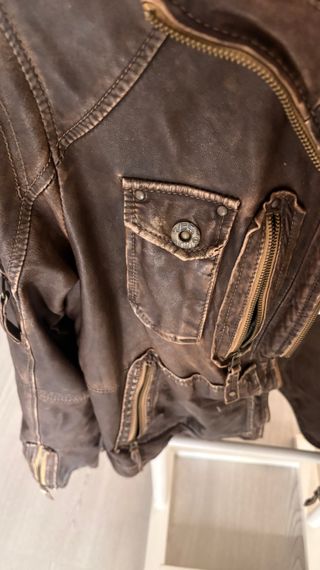 Cazadora Piel Hombre Talla M