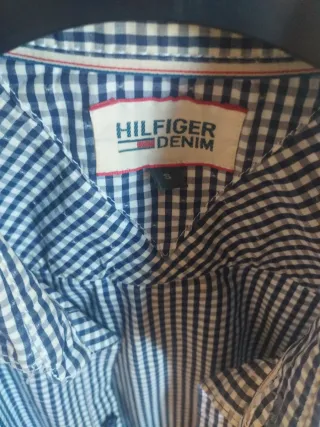 Camisa Tommy Hilfiger Cuadros Azul Talla M