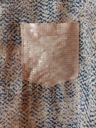 Blusa de gasa con estampado talla 46-48