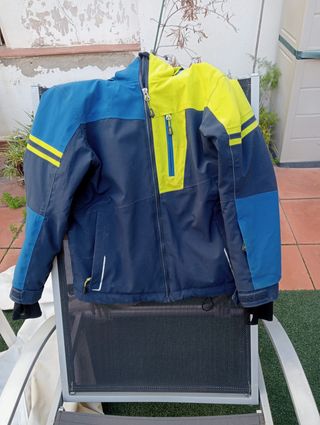 Anorak niño McKinley azul y amarillo