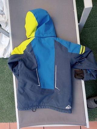 Anorak niño McKinley azul y amarillo