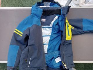 Anorak niño McKinley azul y amarillo