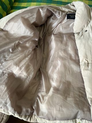abrigo acolchado acrílico oversize Beige talla M