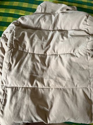 abrigo acolchado acrílico oversize Beige talla M