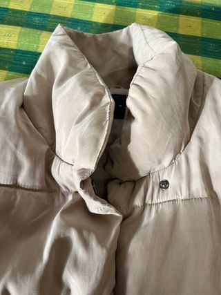 abrigo acolchado acrílico oversize Beige talla M