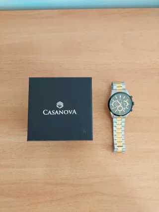 Reloj Casanova Hombre Plata y Dorado
