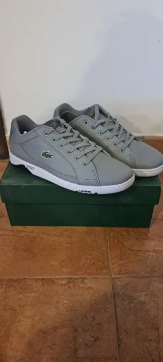 Zapatillas Lacoste Grises Talla 42 Nuevas