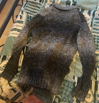 Cardigan Sisley grigio sfumato