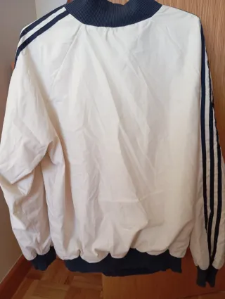 Chaqueta Adidas Beige y Azul Talla M/L