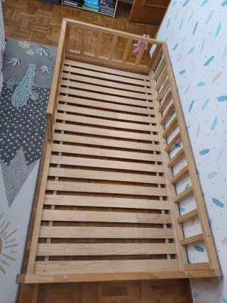 Cama Montessori Madera Natural