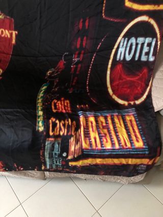 Foulard in pura seta con stampa Las Vegas