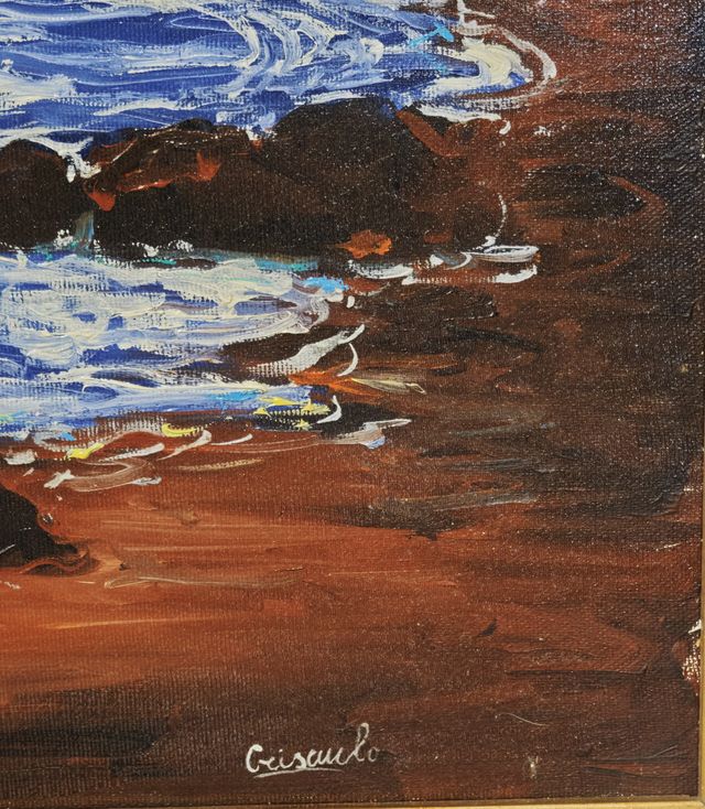 Criscuoli dipinto olio su tela – Quadro anni ‘80