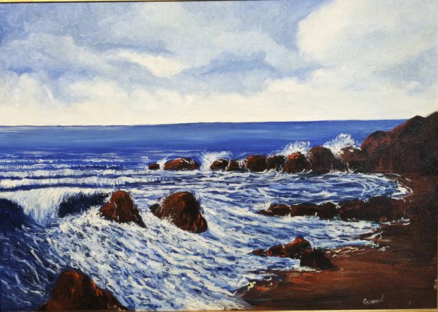 Criscuoli dipinto olio su tela – Quadro anni ‘80