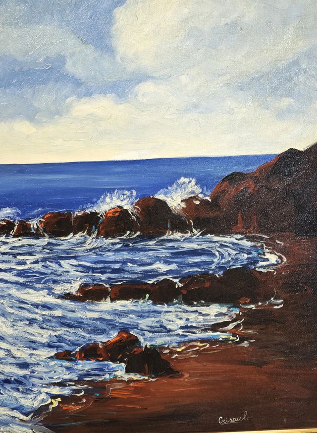 Criscuoli dipinto olio su tela – Quadro anni ‘80