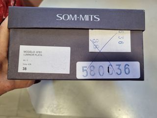 Sandalias cuña SOM-MITS plateadas