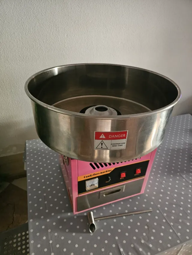 Máquina Algodón Azúcar Profesional Rosa