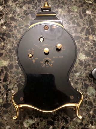 Orologio da tavolo decorato Made in Swiss