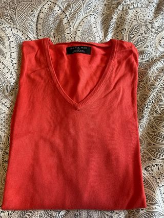 Jersey pico Zara naranja