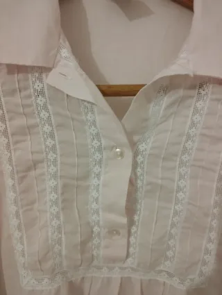 Camicia da notte cotone rosa taglia 5XL