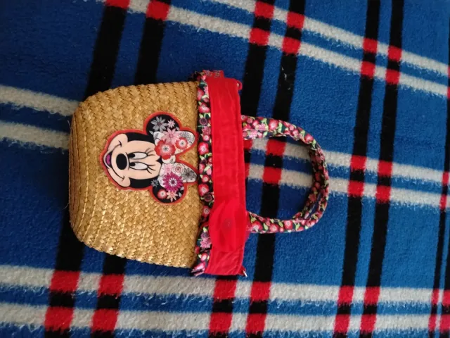 Bolso de paja Minnie Mouse
