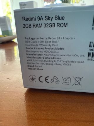 Xiaomi Redmi 9A Blue Sky