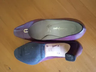Zapatos de tacón El Corte Inglés morados T38