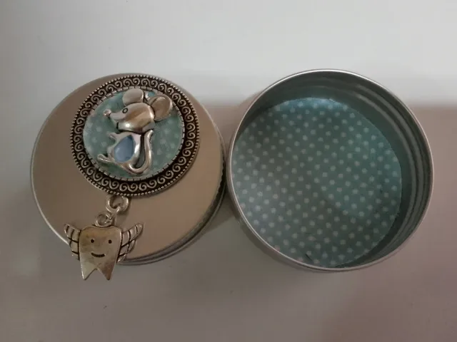 Cajita Guarda Dientes Ratón y Diente