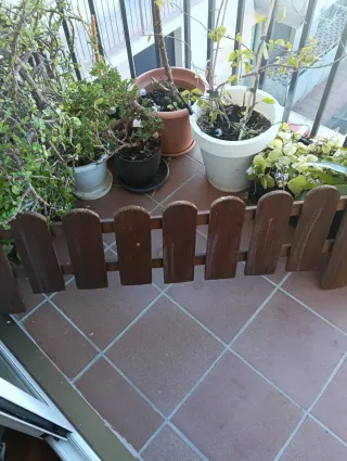 4 vallas de madera para jardín