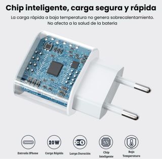 Lote 50 Cargadores iPhone 20W + Cable 2m