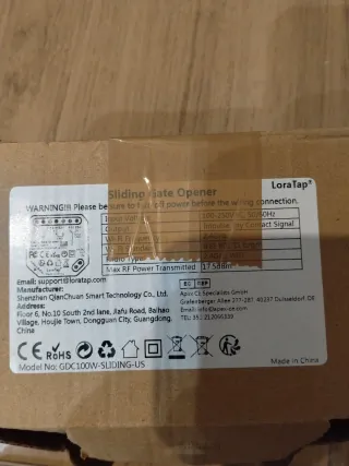 Abrepuertas LoraTap para garaje