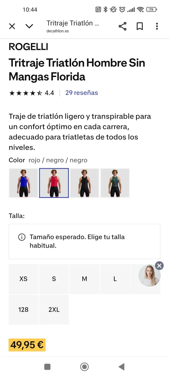 Traje triatlón Rogelli hombre