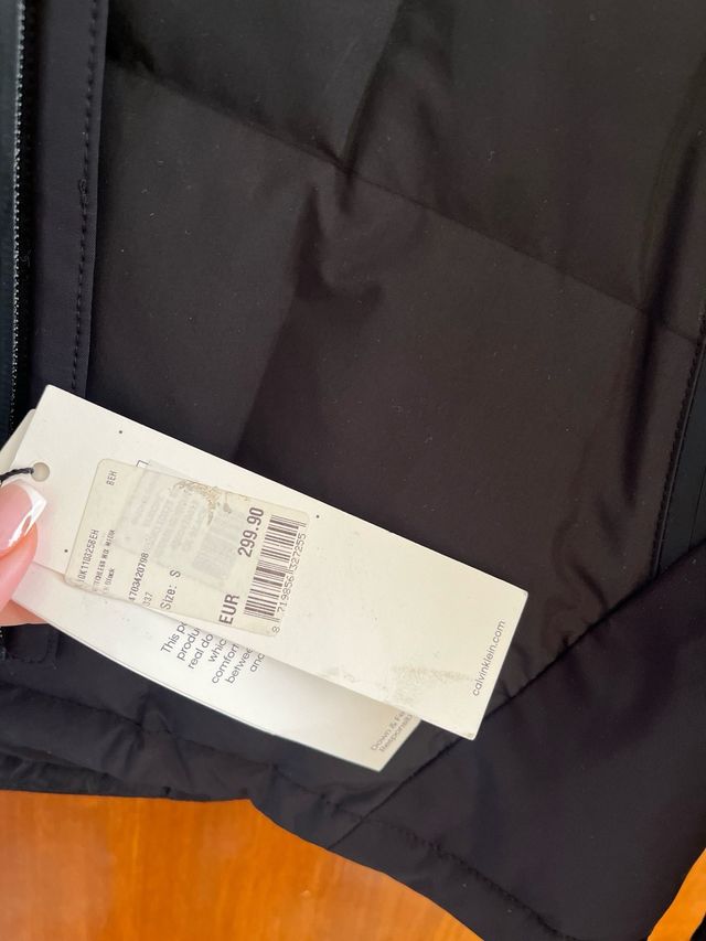 Chaqueta Calvin Klein Negra Talla S