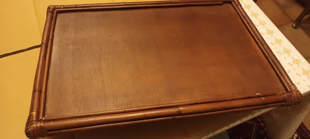 Bandeja Vintage Bambú y Ratán