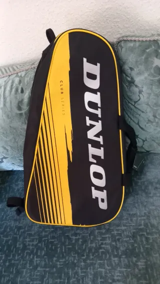 Paletero Dunlop Negro y Amarillo Nuevo