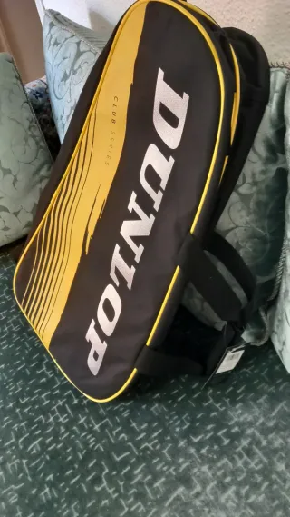Paletero Dunlop Negro y Amarillo Nuevo