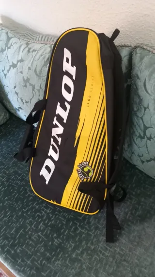 Paletero Dunlop Negro y Amarillo Nuevo
