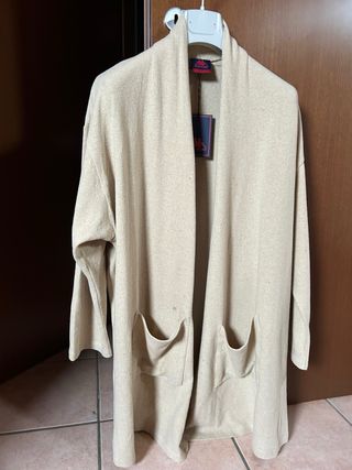 Cardigan donna Kappa beige taglia unica