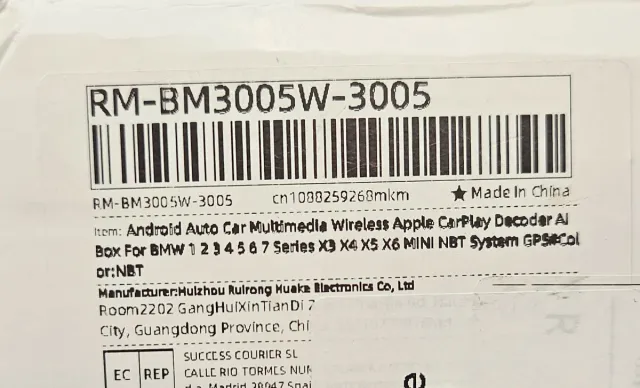 Módulo CarPlay WiFi BMW