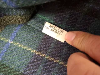 Chaleco lana virgen vintage casual verde