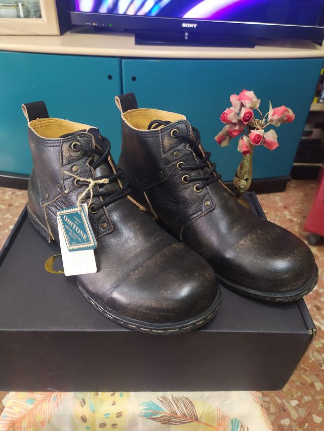 Botas Osstone Piel Motociclista Talla 43