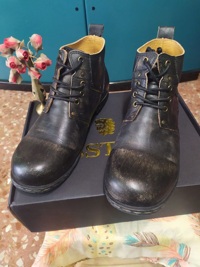 Botas Osstone Piel Motociclista Talla 43