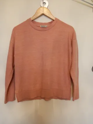 Jersey Stradivarius rosa mujer