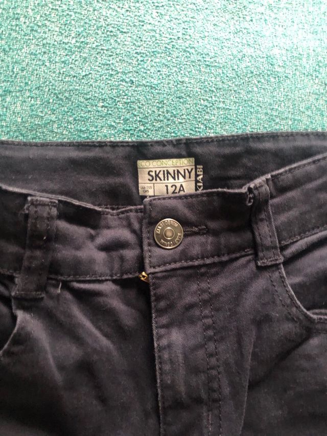 Pantalón niño negro talla 12