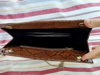 Bolso de auténtica piel de serpiente