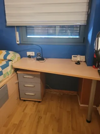 Cama nido con cajones, escritorio y almacenaje