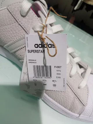 Adidas Superstar Beige Piel Talla 46 y 2/3