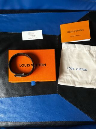 Bracciale Louis Vuitton Nero e Argento