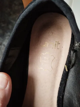 Mocasines terciopelo negro talla 40