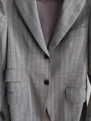 Chaqueta Massimo Dutti Raya Gris
